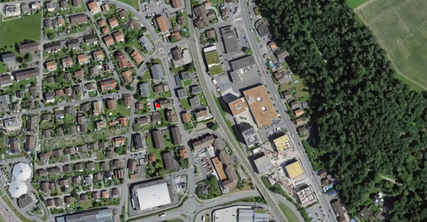 Standort des Ateliers raumatmosphaeren.ch in Heimberg
